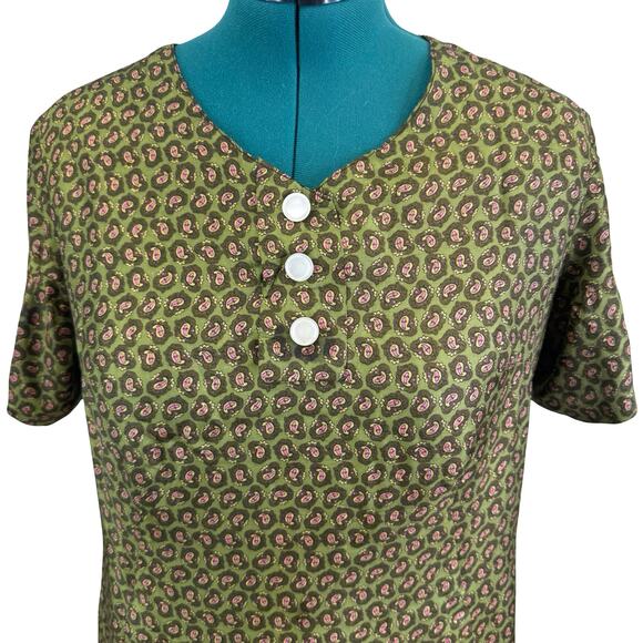 Vintage Handmade Paisley Dress – Flawed, Priced Accordingly - Picture 3 of 16